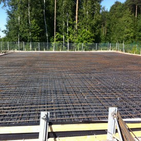 Строительство фундамента склада электротехнической продукции