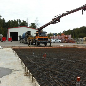 Строительство фундамента для здания офиса