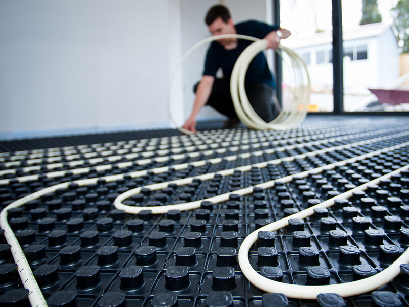 Монтаж теплого пола